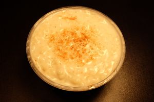 Vegan rice pudding at Pataka Vegetarian Indian Food in New Haven