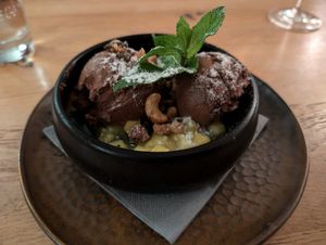 Chocolate mousse at Die Insel in Sankt Peter-ording