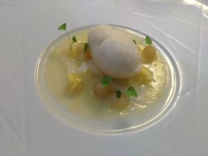 Dessert at Le Vieux Logis in Tremolat