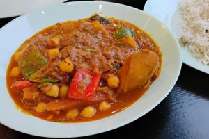 Vegan curry at Sajee in South East London