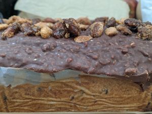 Banana chocolate loaf cake at The Sunny Spoon in North London