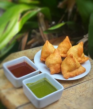 Samosa Chat at Bhajiya in Surry Hills