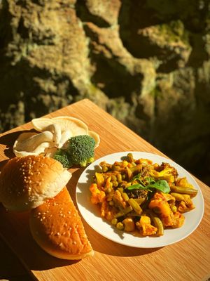 Mix veg wrap at Bhajiya in Surry Hills