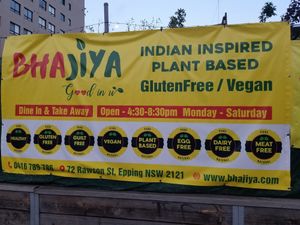 Banner at Bhajiya in Surry Hills
