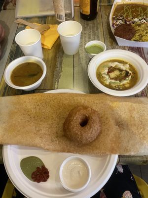 The platter! So good!   at Bhajiya in Surry Hills