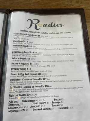   at Roadies Cafe in Gloucester