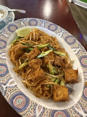 Pad Thai- remade without egg; lunch portion (smaller)  at Thai-Lao Restaurant in Myrtle Beach