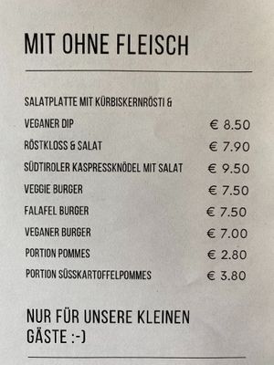 Vegan options! at Gasthof zur Post in Egloffstein
