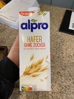 Tasty Plantbased milk for the coffee  at Lübbis in Forchheim