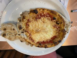 Children’s pizza shaped like a fish 🐠 at Mozza in St Andrews