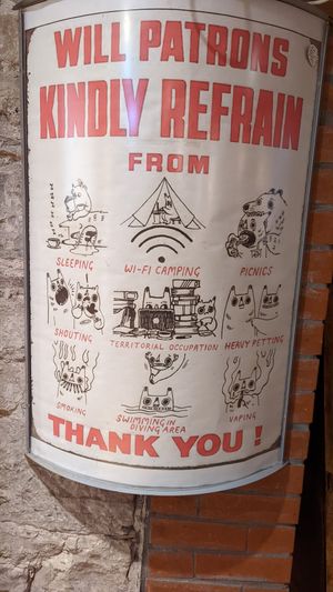 Rules at Black Medicine Coffee Co in Edinburgh