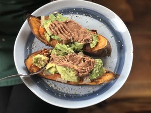 Loaded yams... at Max's in Bigfork