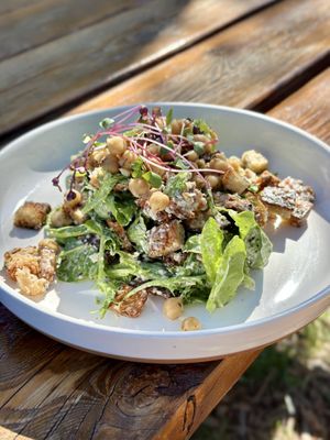 Chickpea Caesar salad  at Max's in Bigfork