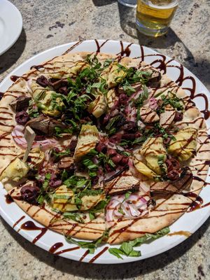 Vegan Pizza at Twigs Bistro in Vancouver