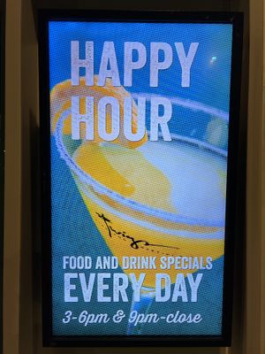 Happy hour everyday! Yah… so late...  at Twigs Bistro in Vancouver