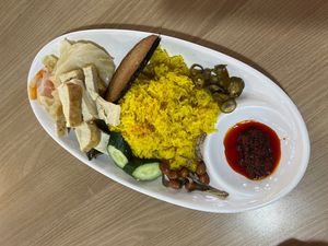 Turmeric Nasi Lemak  at Chee Wei 啟維素食 - Potong Pasir  in Central Singapore