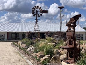 Arty-agricultural setting and decor at Jamworks Gourmet Foods in Glen Aplin