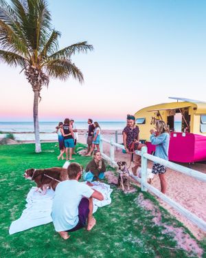 Beach Vibes everyday! at Amba Falafel in Fremantle