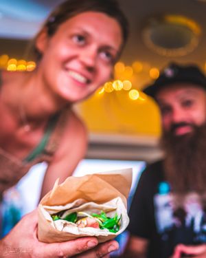 Enjoy! at Amba Falafel in Fremantle