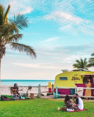 Music, friends and falafel! at Amba Falafel in Fremantle