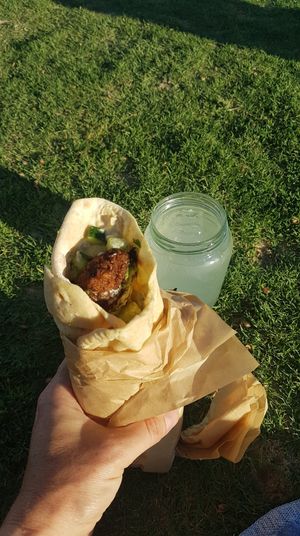 The compote at Amba Falafel in Fremantle