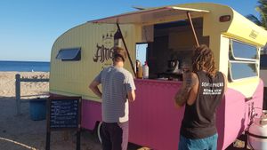 The view from the Amba van at Amba Falafel in Fremantle