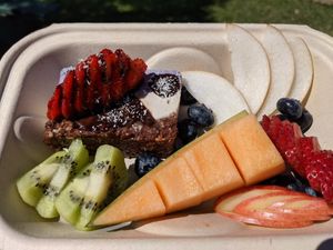 Cheesecake at Peace Cafe in Honolulu