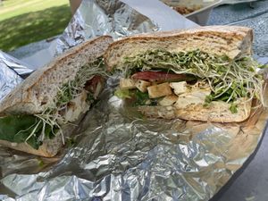 Popeye sandwich  at Peace Cafe in Honolulu