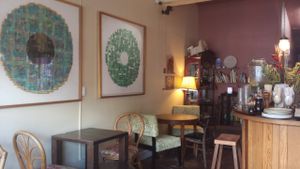 a few of the tables at Peace Cafe at Peace Cafe in Honolulu