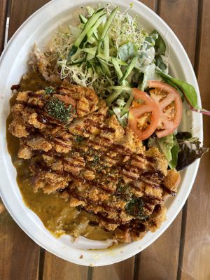Katsu curry  at Peace Cafe in Honolulu