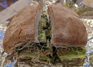 Popeye sandwich at Peace Cafe in Honolulu