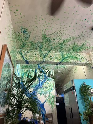 Fun art!  at Peace Cafe in Honolulu