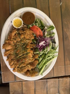 katsu plate  at Peace Cafe in Honolulu