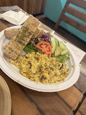 Tofu scramble, really good  at Peace Cafe in Honolulu