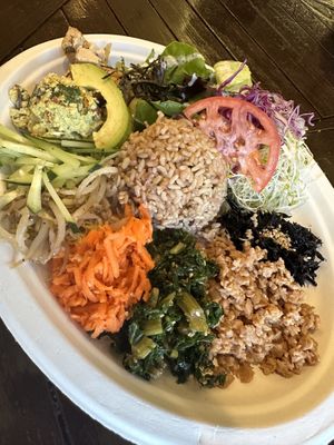 The best thing on this plate was the tofu scramble   at Peace Cafe in Honolulu