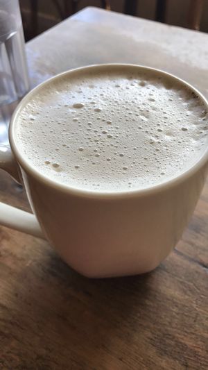Black Sesame Kinako Latte at Peace Cafe in Honolulu