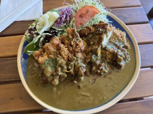 Tempeh/tofu Katsu plate🤤  at Peace Cafe in Honolulu