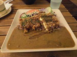 Katsu curry at Peace Cafe in Honolulu