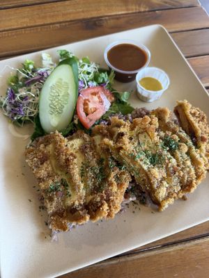 Combo Katsu Plate  at Peace Cafe in Honolulu