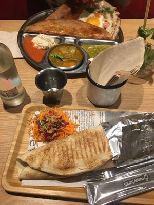 Vegan chappati  at Ganesh in Brussels