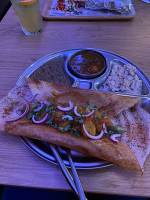 Vegan dosa at Ganesh in Brussels