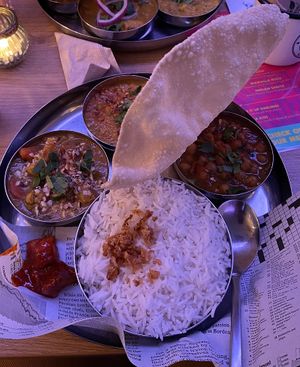 Vegan curries  at Ganesh in Brussels