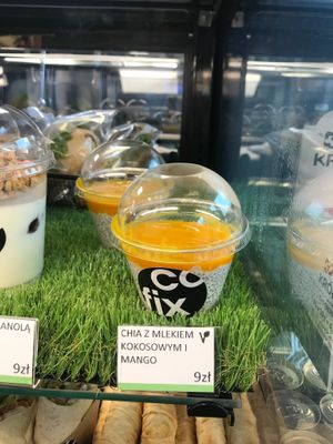 Pudding chia with mango at Cofix - Swietokrzyska in Warsaw