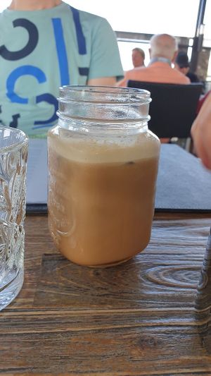 Vegan iced coffee at Downtown in Dordrecht