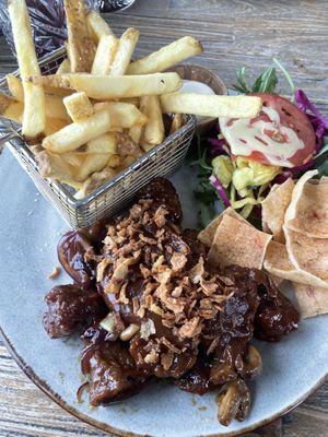 Vegan saté with peanutsauce  at Downtown in Dordrecht