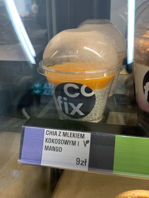 Vegan pudding at Cofix - Jana Pawla in Warsaw