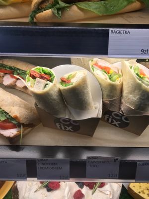 Vegan wrap at Cofix - Nowy Swiat in Warsaw