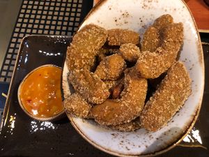 Vegan fried Avocado  at Peter Pane in Stuttgart