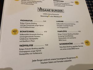 vegan burger  at Peter Pane in Stuttgart