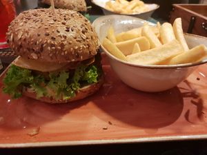 Panflöte Burger at Peter Pane in Stuttgart